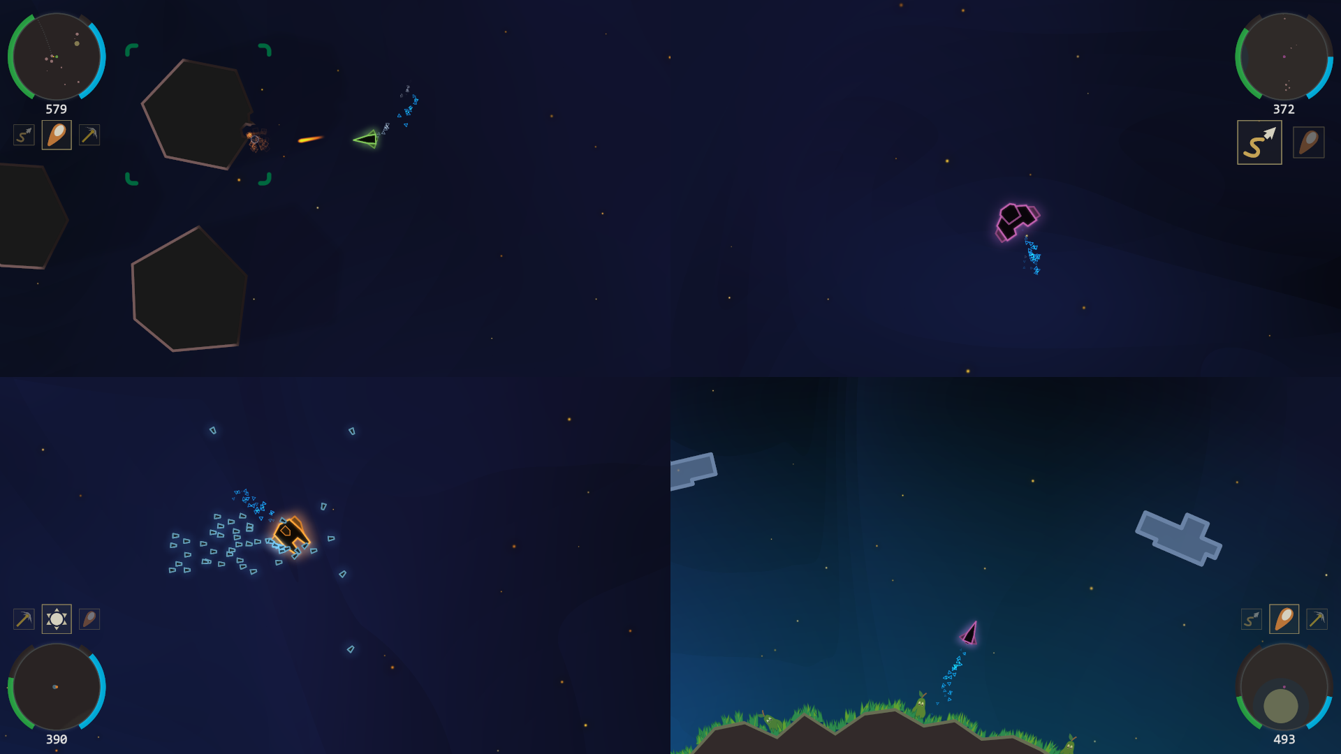 Split-screen and refueling